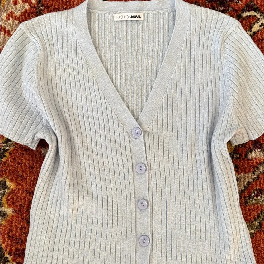 🪡👕NWOT Ribbed Button Down Cardigan Sz XL👕🪡 - Picture 4 of 6